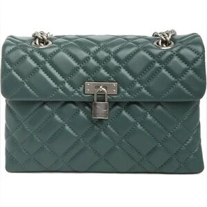 Kurt Geiger Dark Green Quilted Shoulder Bag
